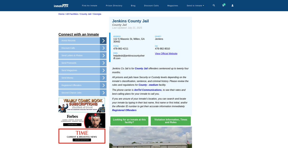 Preview of inmateaid.com