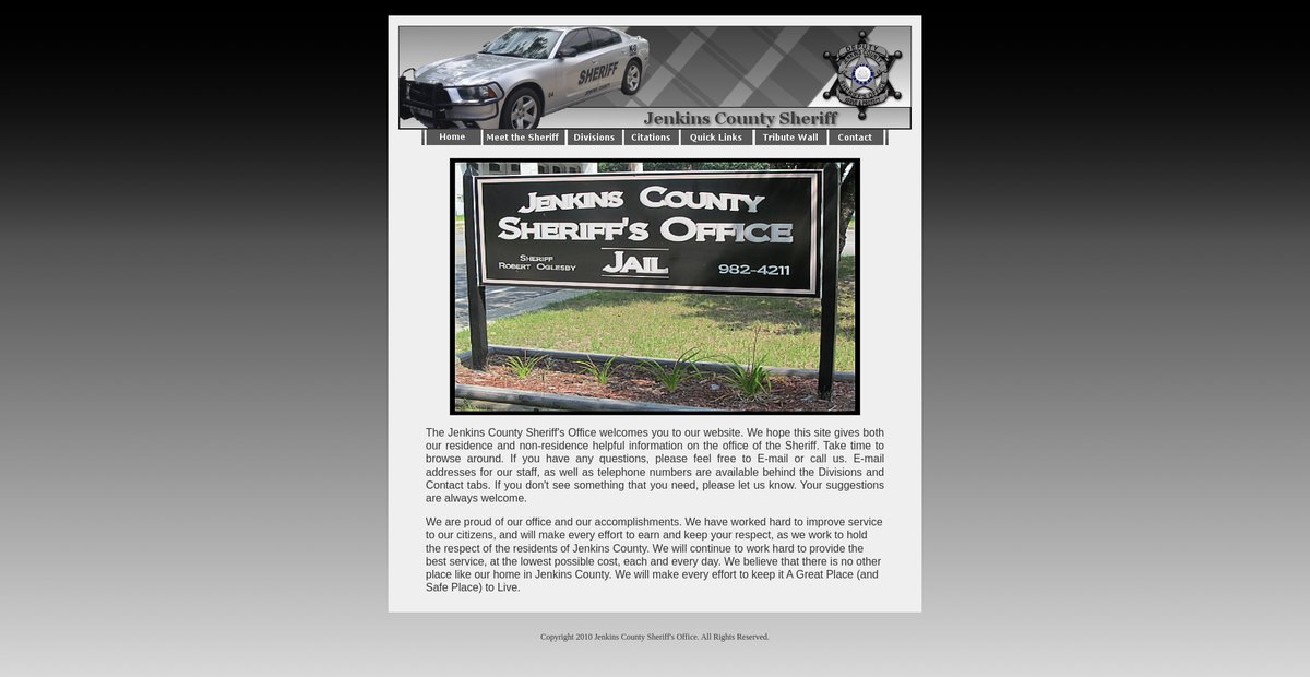 Preview of jenkinscountysheriff.com