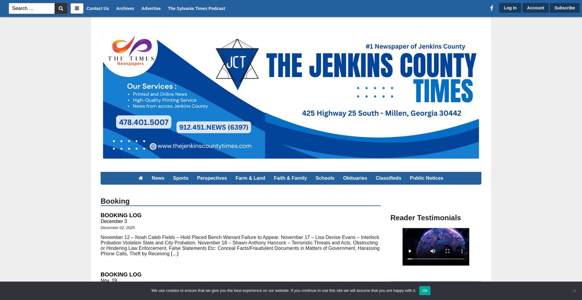Preview of jenkinscountytimes.com