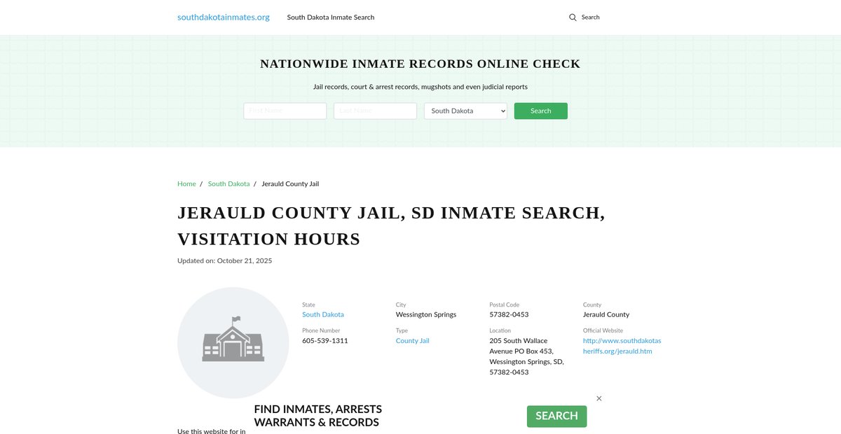 Preview of southdakotainmates.org