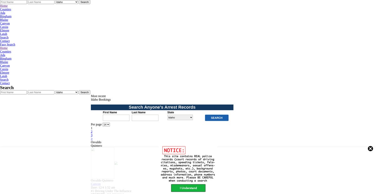 Preview of idaho.arrests.org