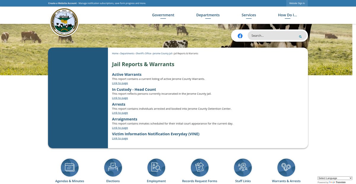 Preview of jeromecountyjail.org