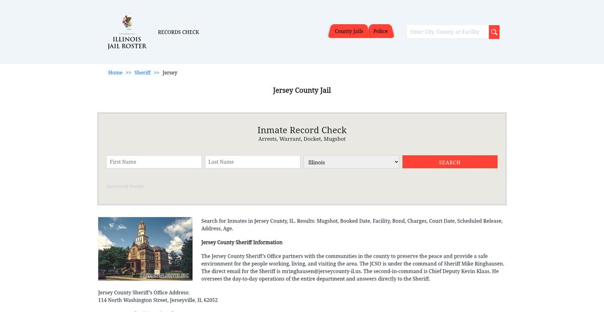 Preview of illinoisjailroster.com