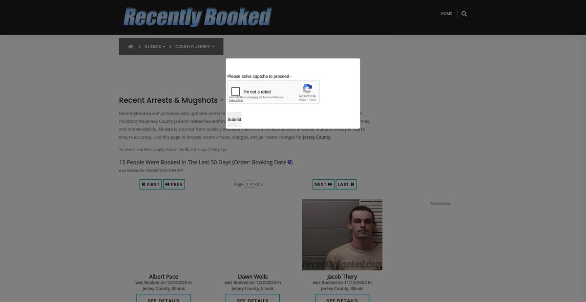 Preview of recentlybooked.com
