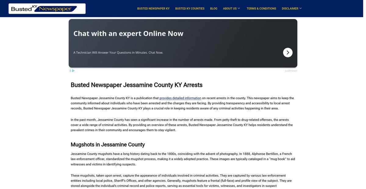 Preview of bustednewspaper-ky.com