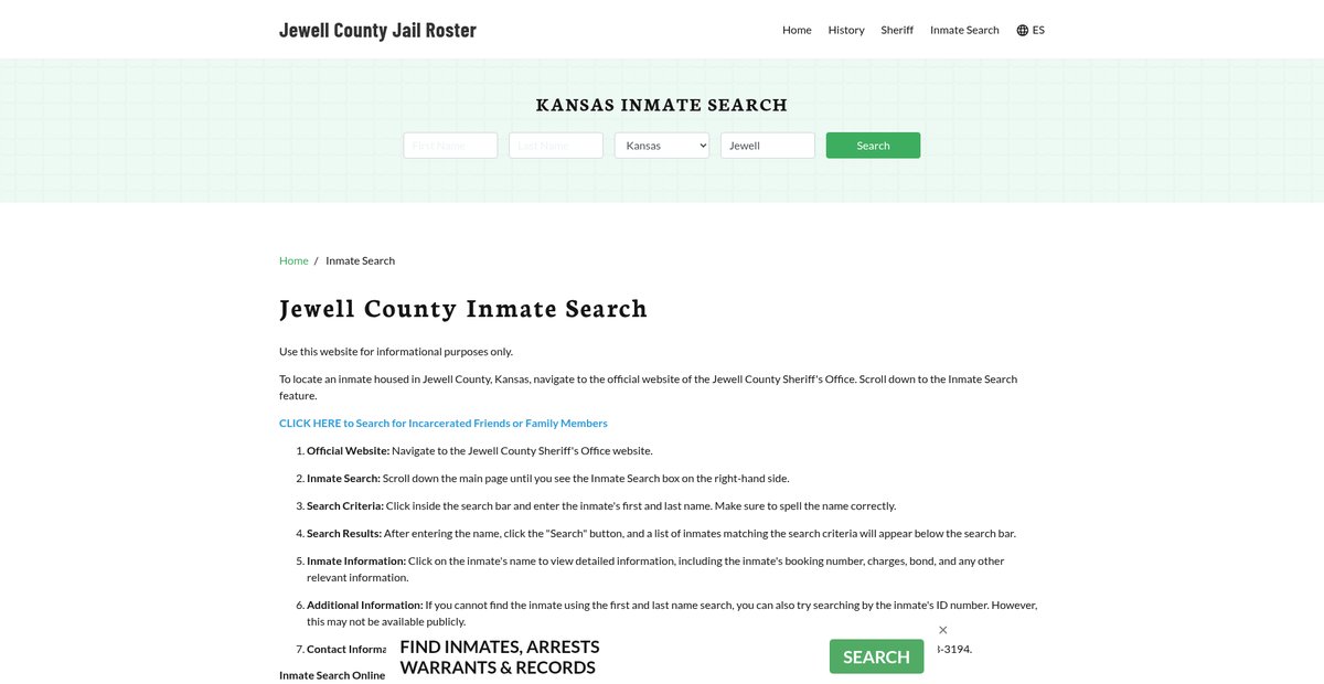 Preview of jewellcountyjail.org