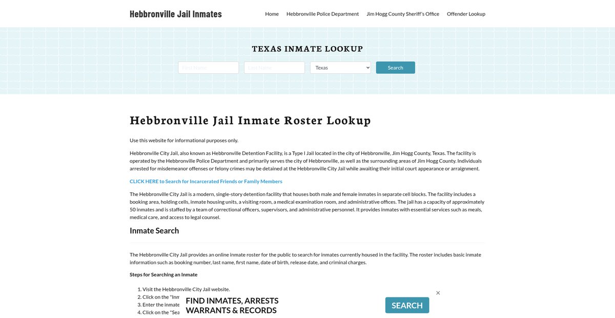 Preview of hebbronvillejail.org