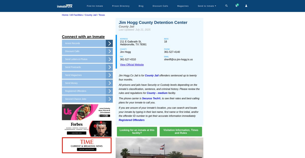 Preview of inmateaid.com