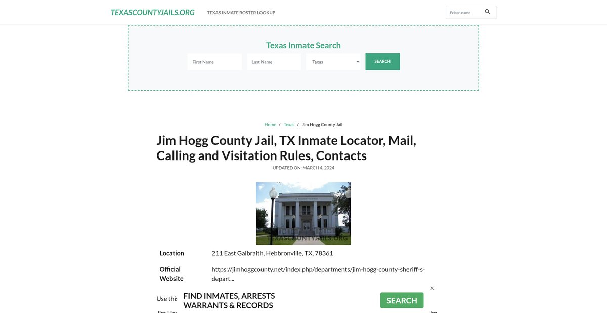Preview of texascountyjails.org
