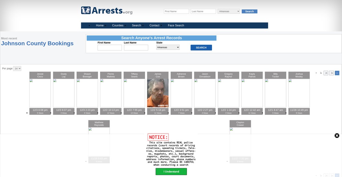 Preview of arkansas.arrests.org