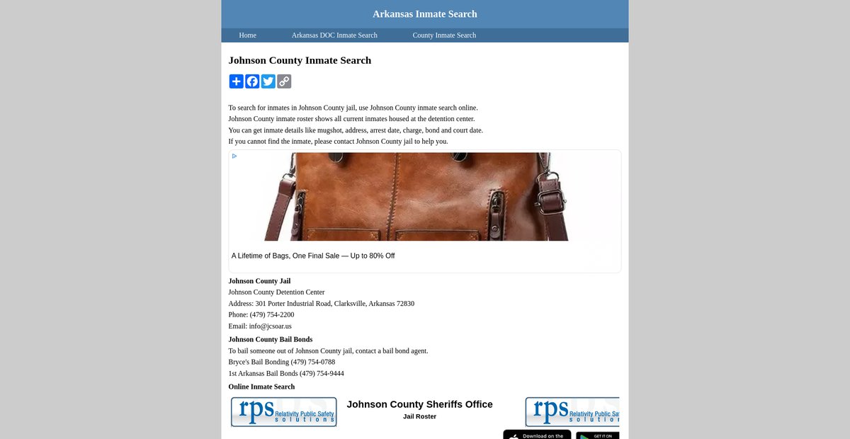 Preview of inmatesearcharkansas.org