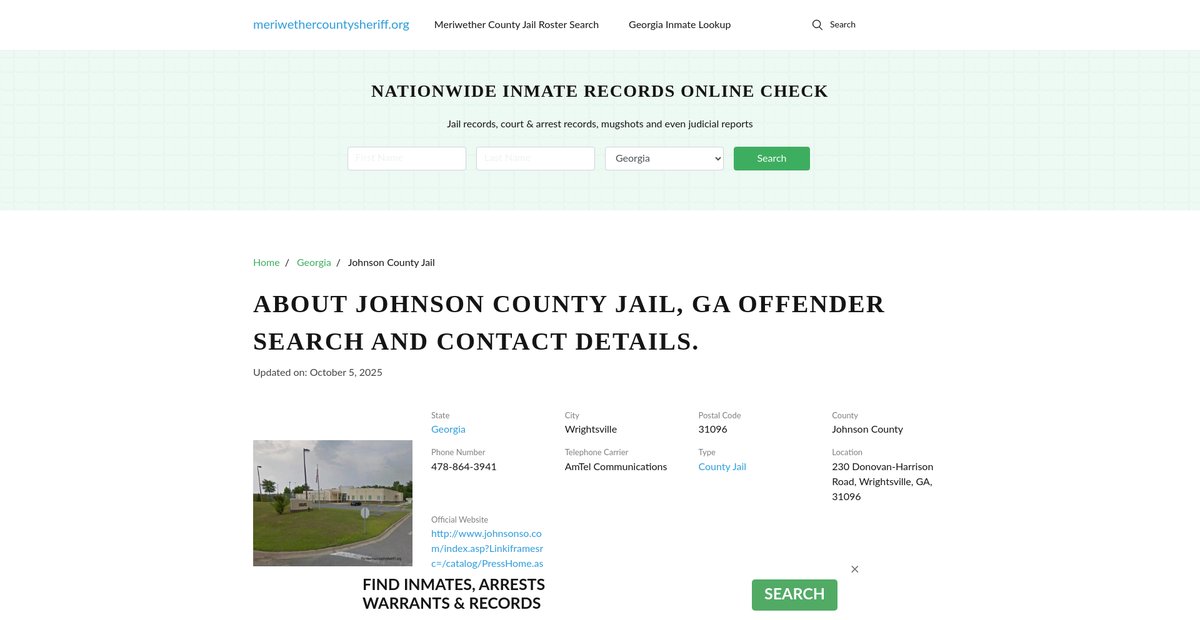 Preview of meriwethercountysheriff.org