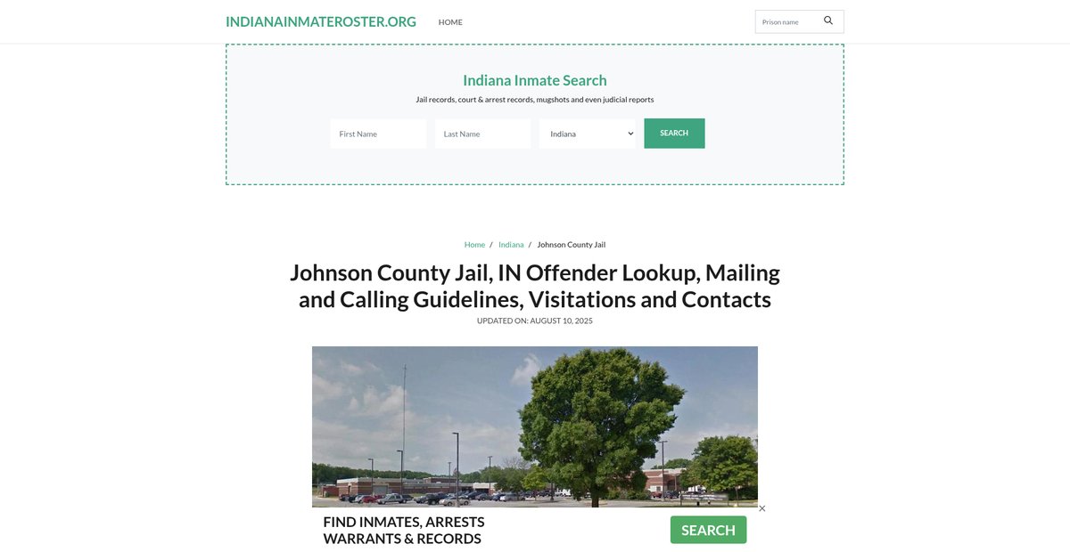 Preview of indianainmateroster.org