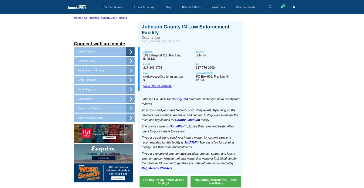 Preview of inmateaid.com