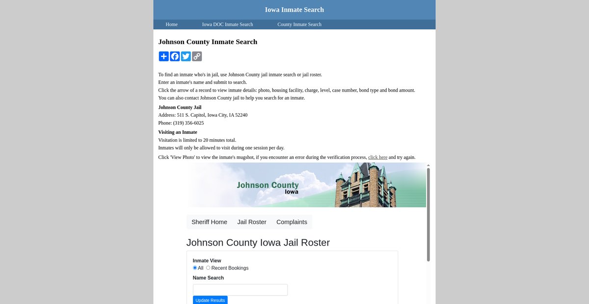 Preview of inmatesearchiowa.org
