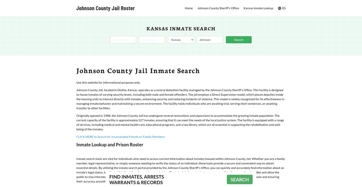 Preview of johnsoncountyjail.org