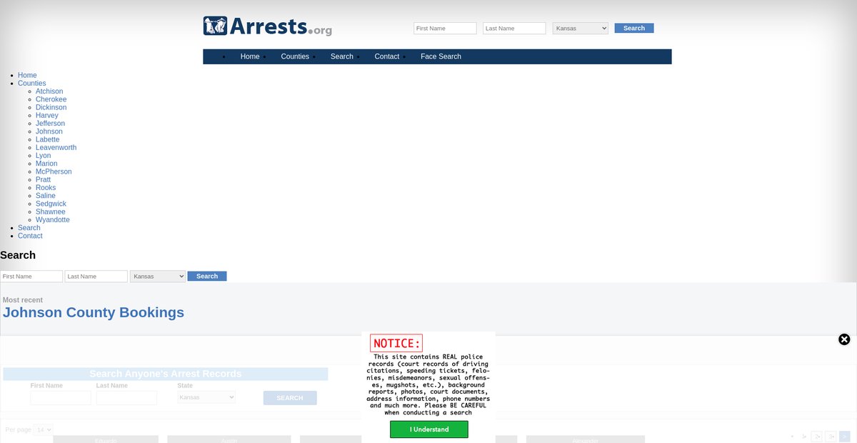 Preview of kansas.arrests.org