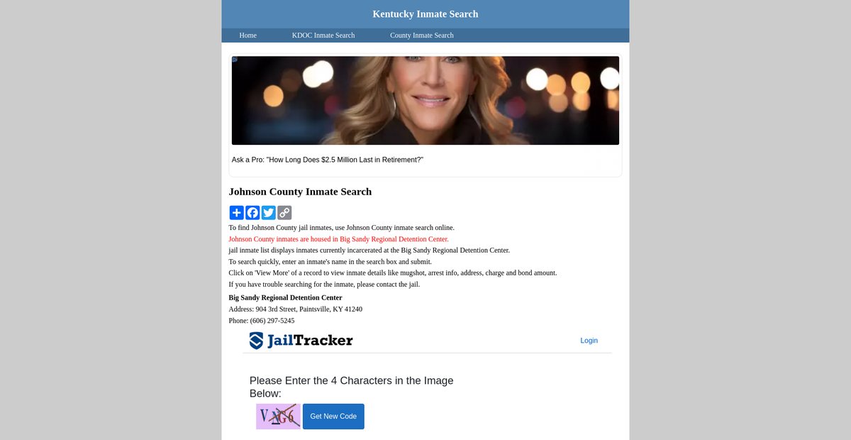 Preview of inmatesearchkentucky.org