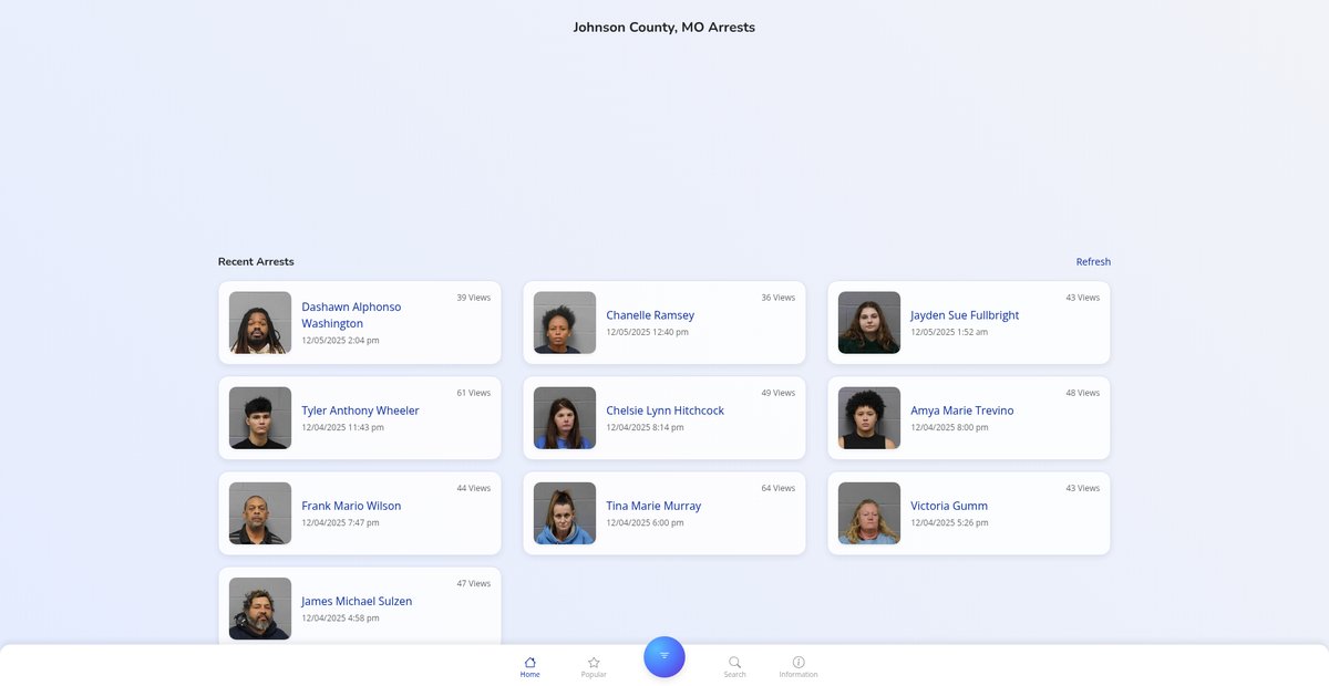 Preview of johnsoncountymo.publicjailrecords.com