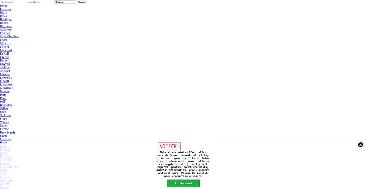 Preview of missouri.arrests.org