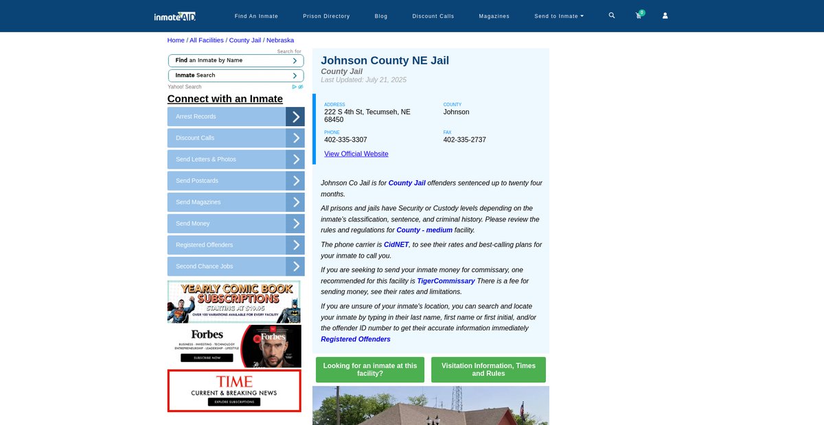 Preview of inmateaid.com