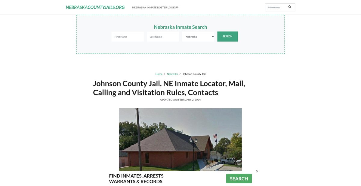 Preview of nebraskacountyjails.org