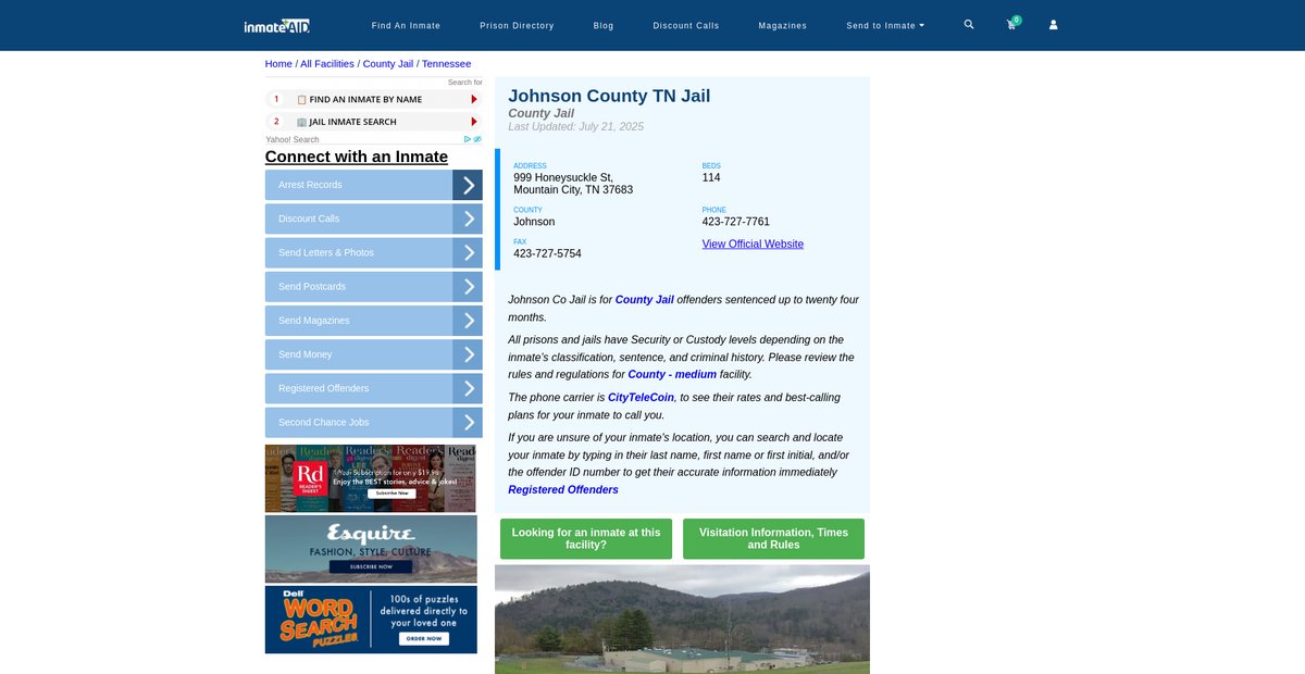 Preview of inmateaid.com