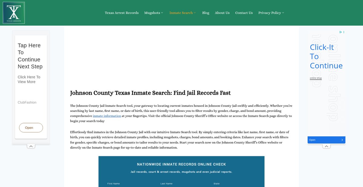 Preview of arrests-tx.org