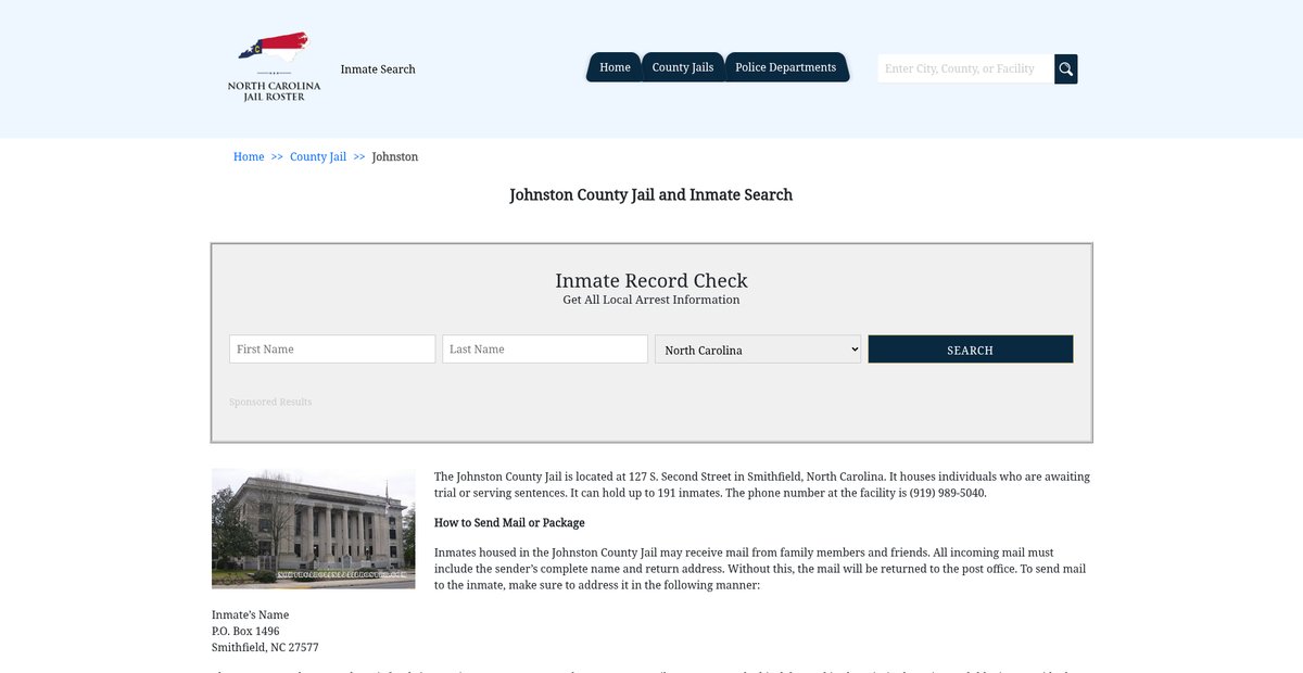 Preview of northcarolinajailroster.com