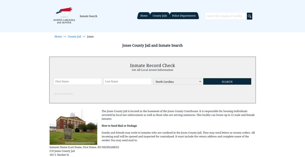 Preview of northcarolinajailroster.com