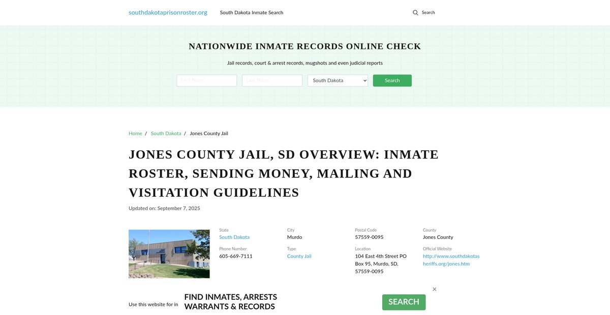 Preview of southdakotaprisonroster.org