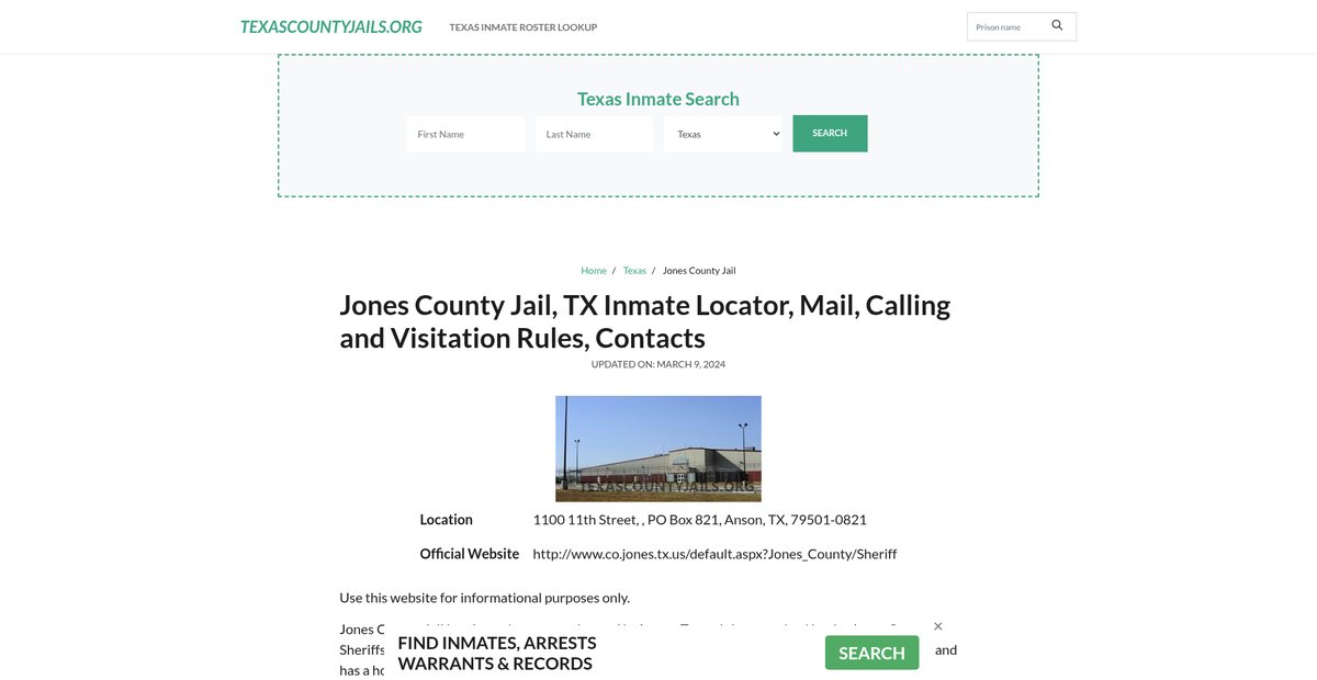 Preview of texascountyjails.org