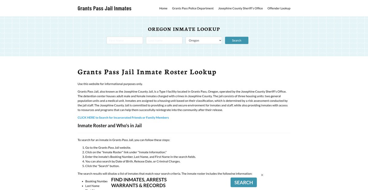 Preview of grantspassjail.org