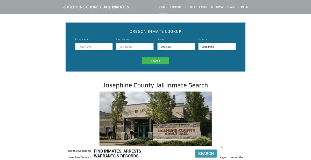 Preview of josephinejailroster.org