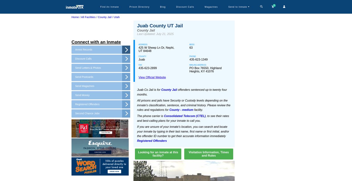 Preview of inmateaid.com