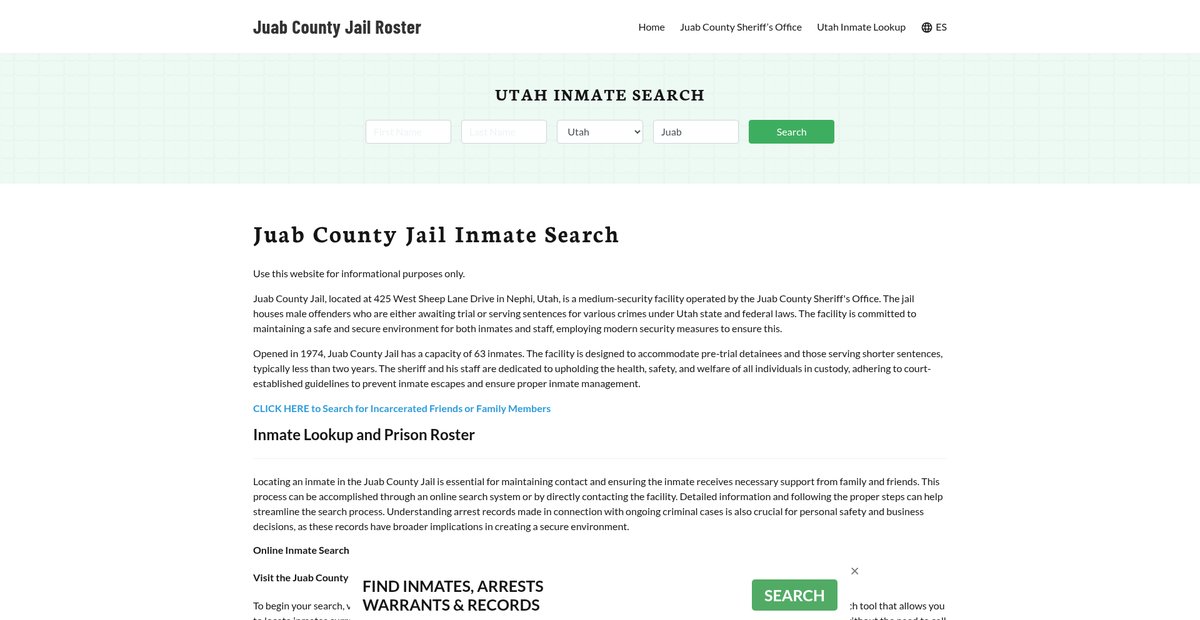 Preview of juabcountyjail.org