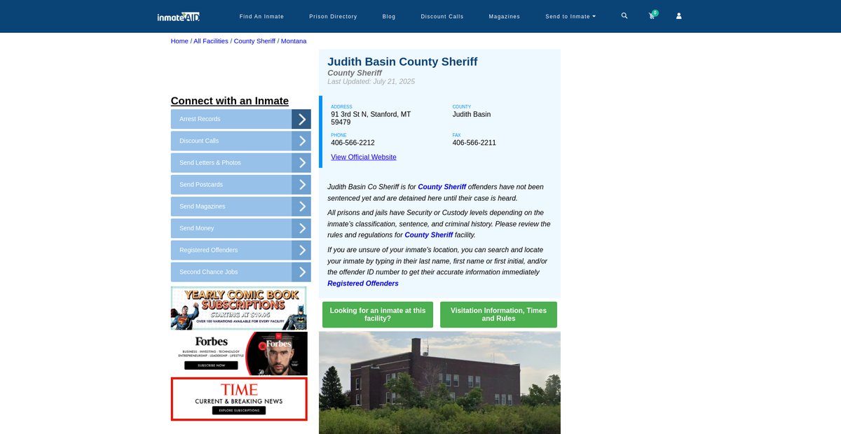 Preview of inmateaid.com