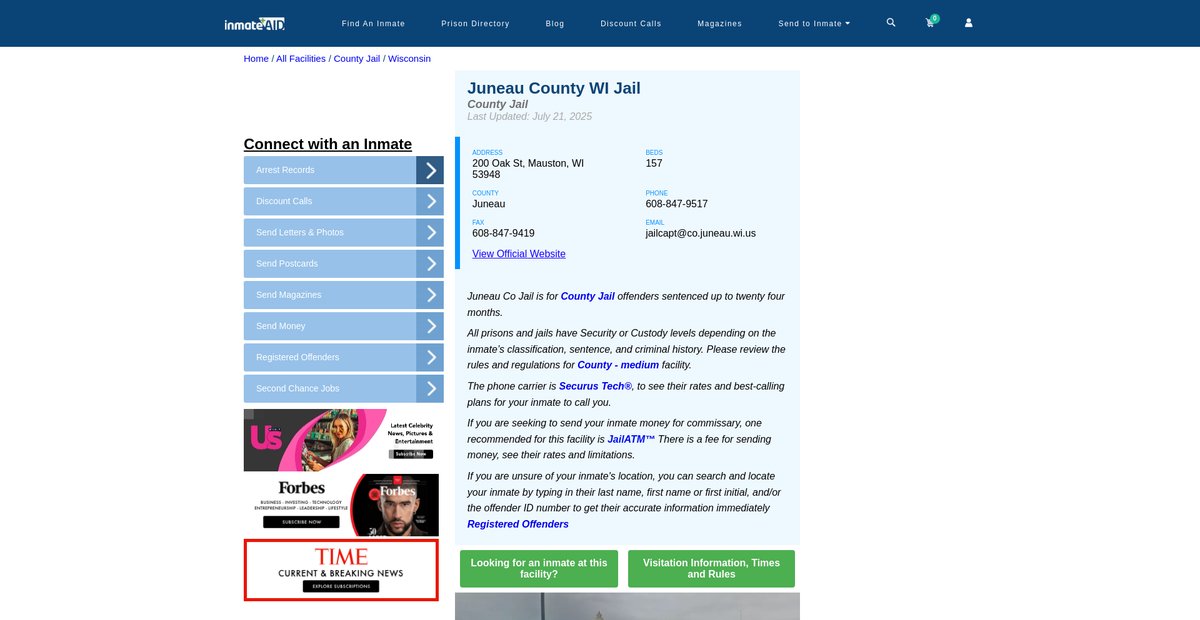 Preview of inmateaid.com