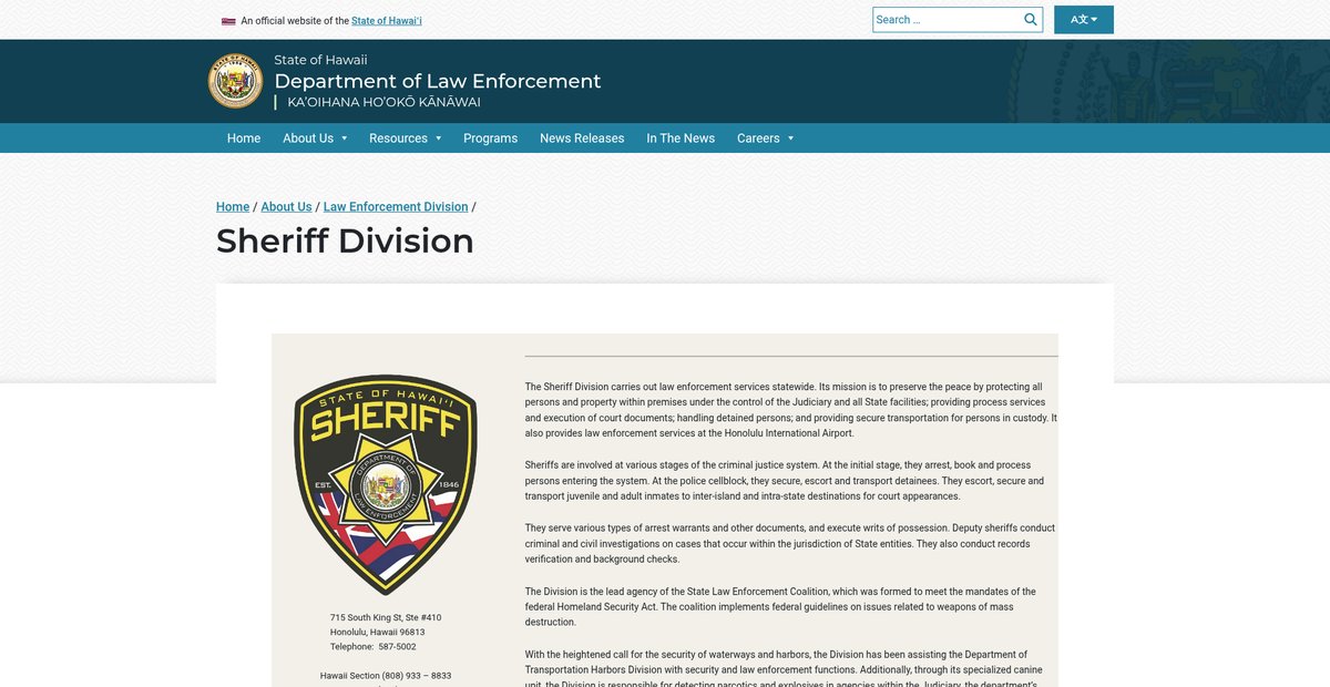 Preview of law.hawaii.gov