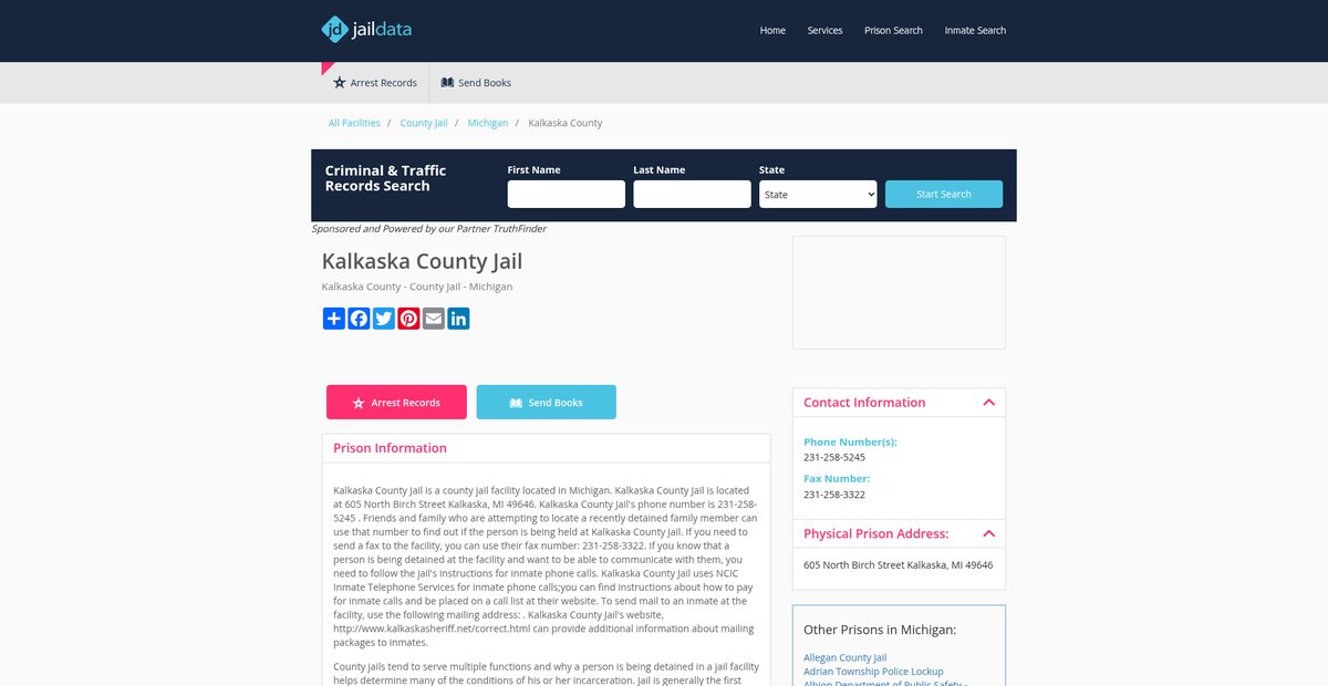 Preview of jaildata.com