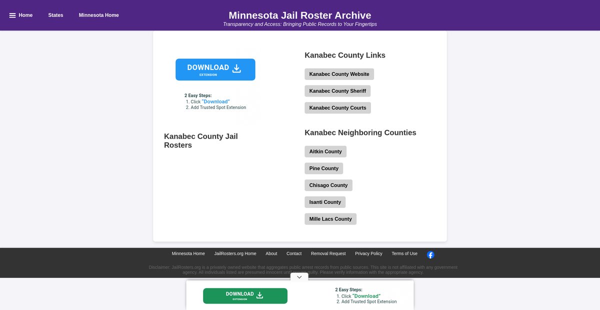 Preview of jailrosters.org