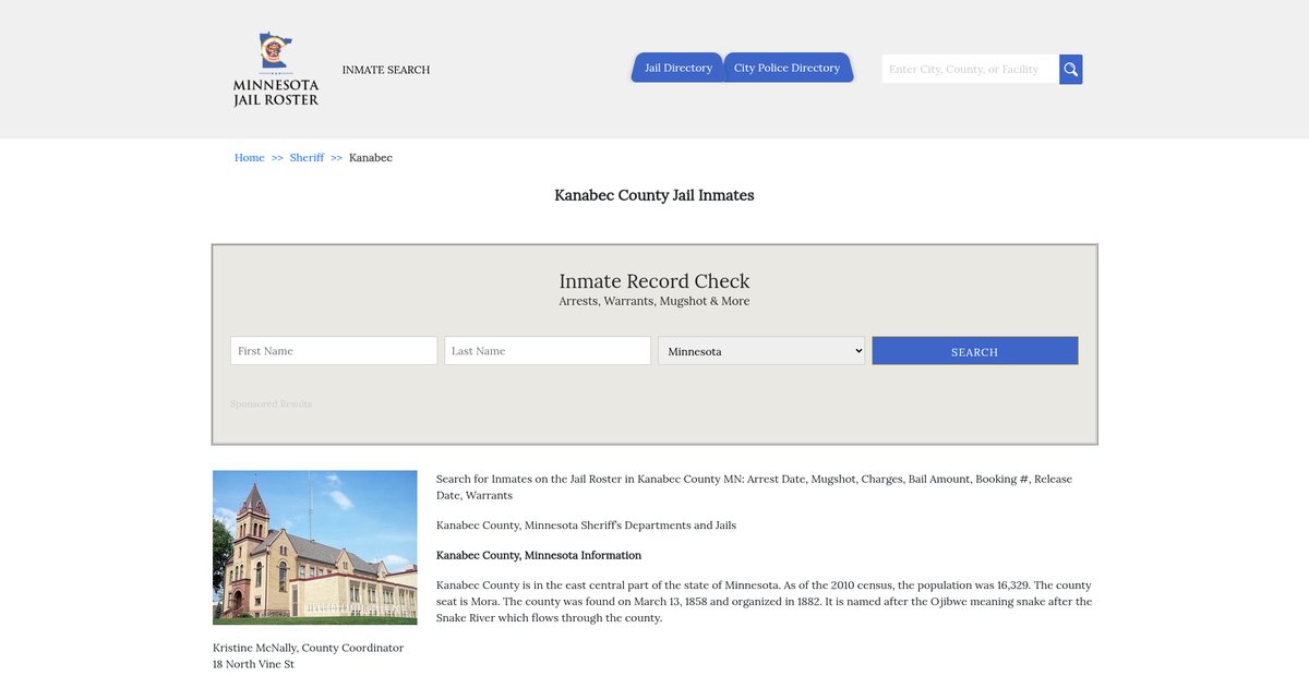 Preview of minnesotajailroster.com