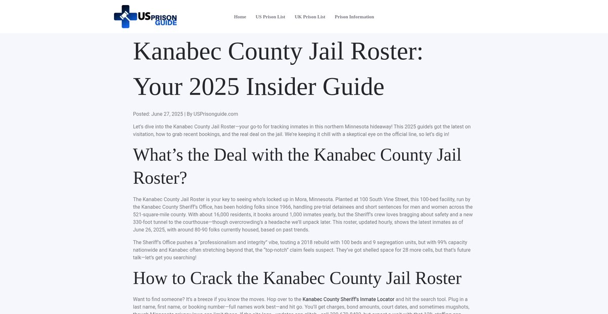 Preview of usprisonguide.com