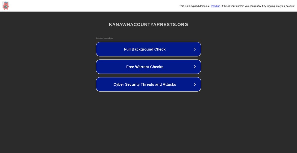 Preview of kanawhacountyarrests.org