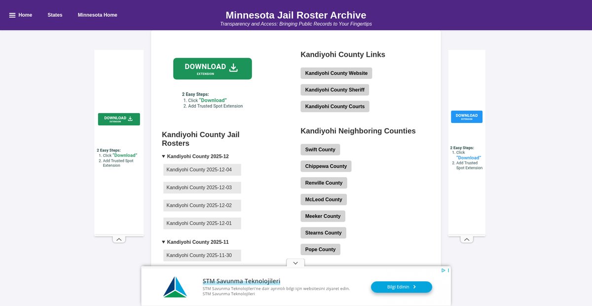 Preview of jailrosters.org