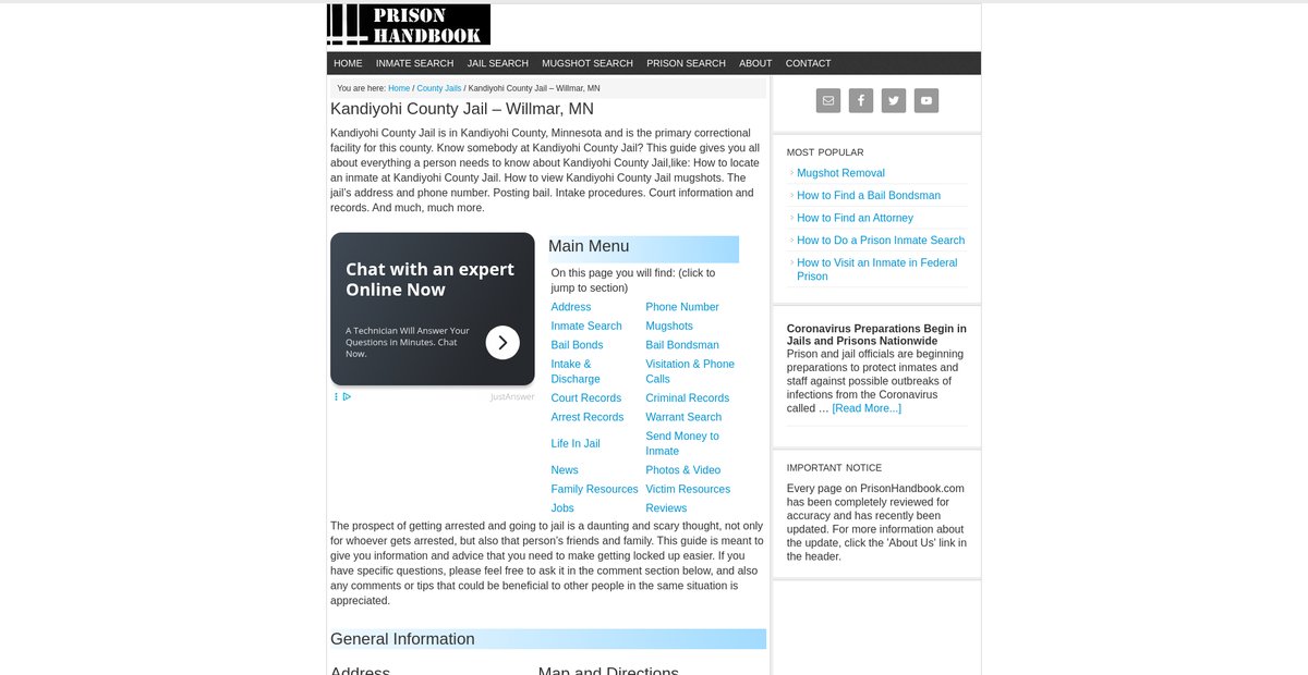 Preview of prisonhandbook.com