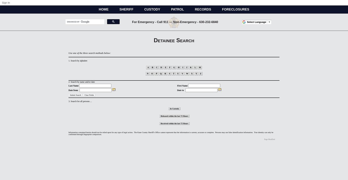Preview of kanesheriff.com