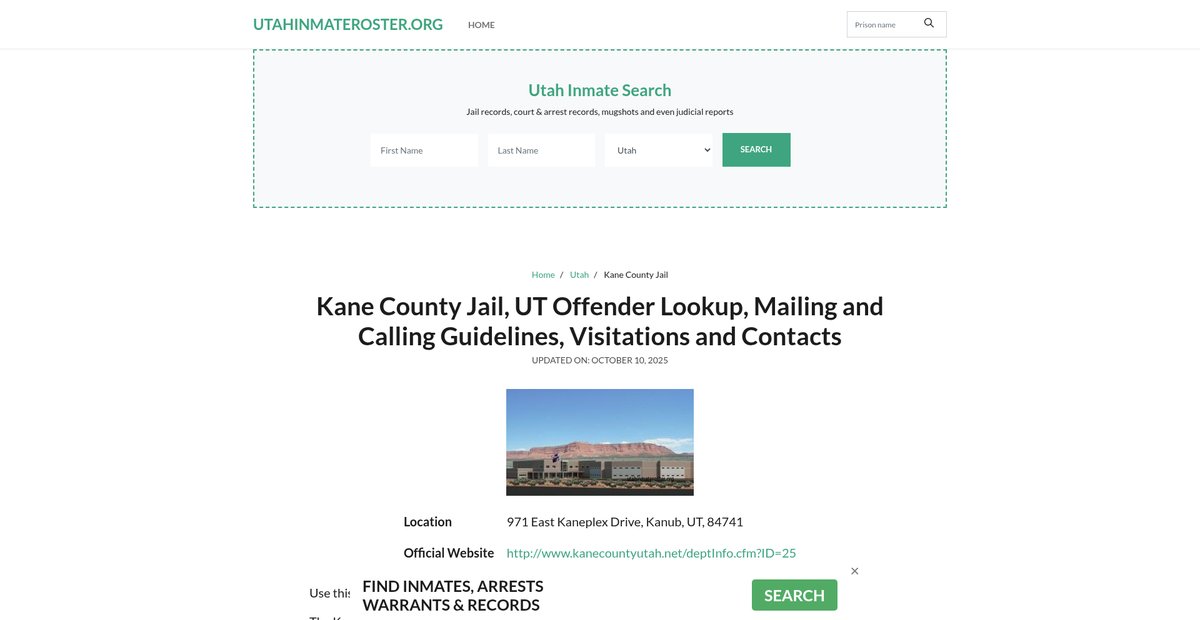 Preview of utahinmateroster.org