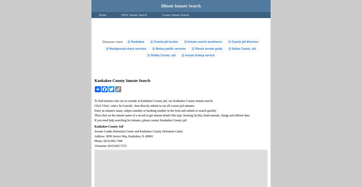 Preview of inmatesearchillinois.org