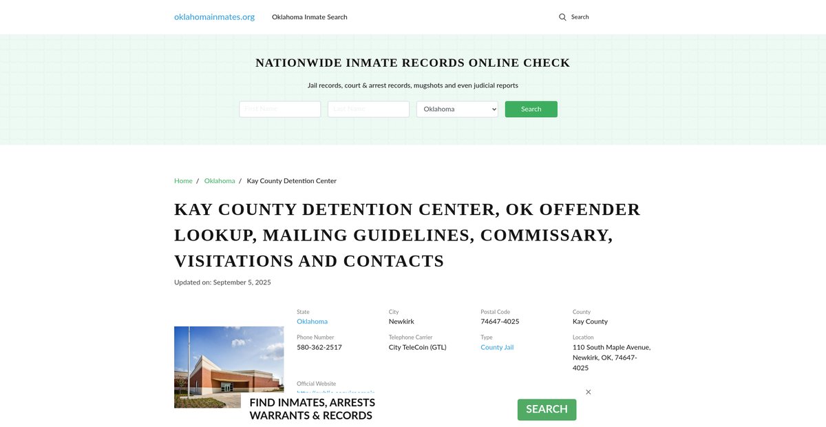 Preview of oklahomainmates.org